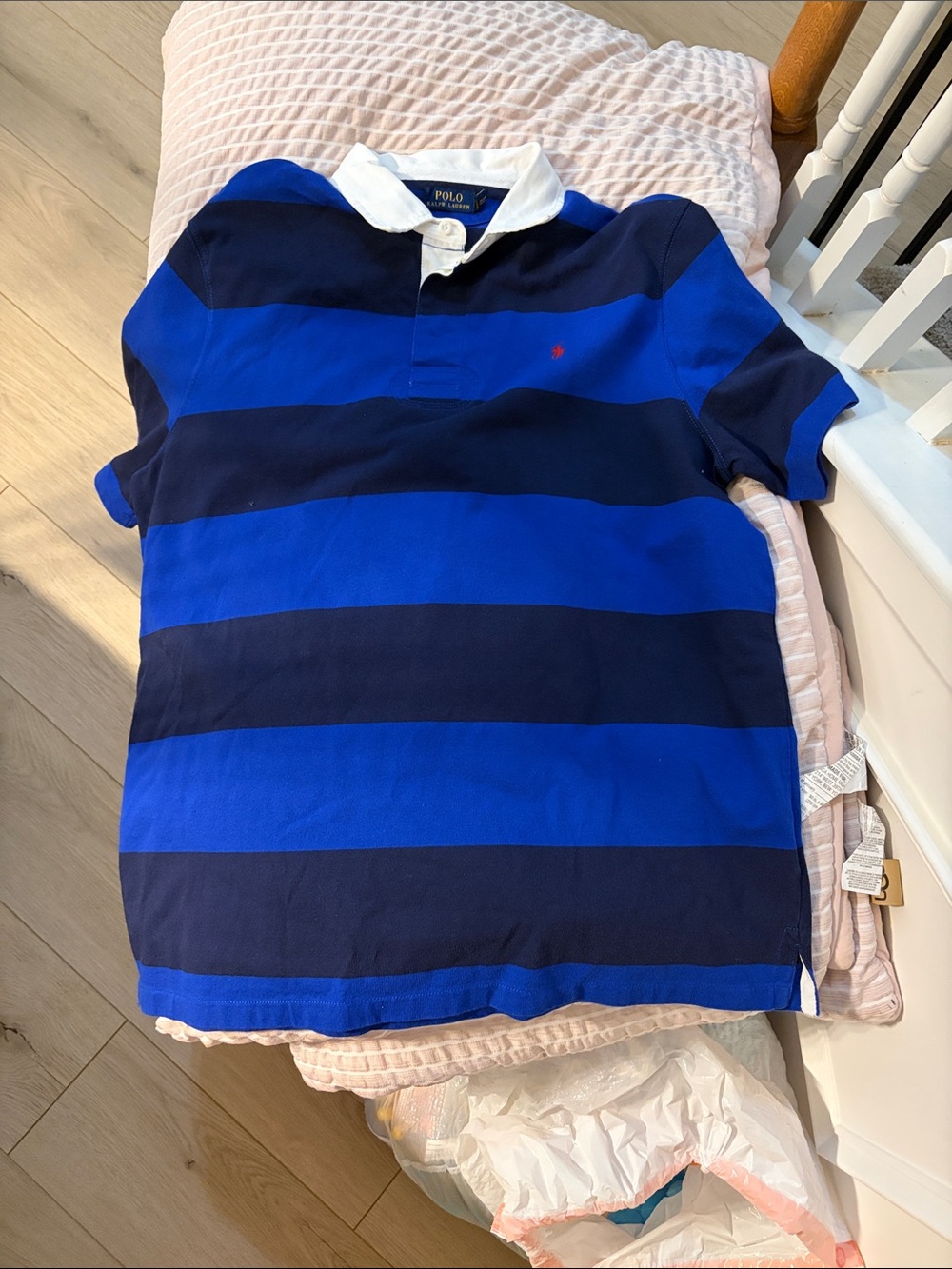 Polo by Ralph Lauren Royal Blue & Navy Striped Rugby Polo
